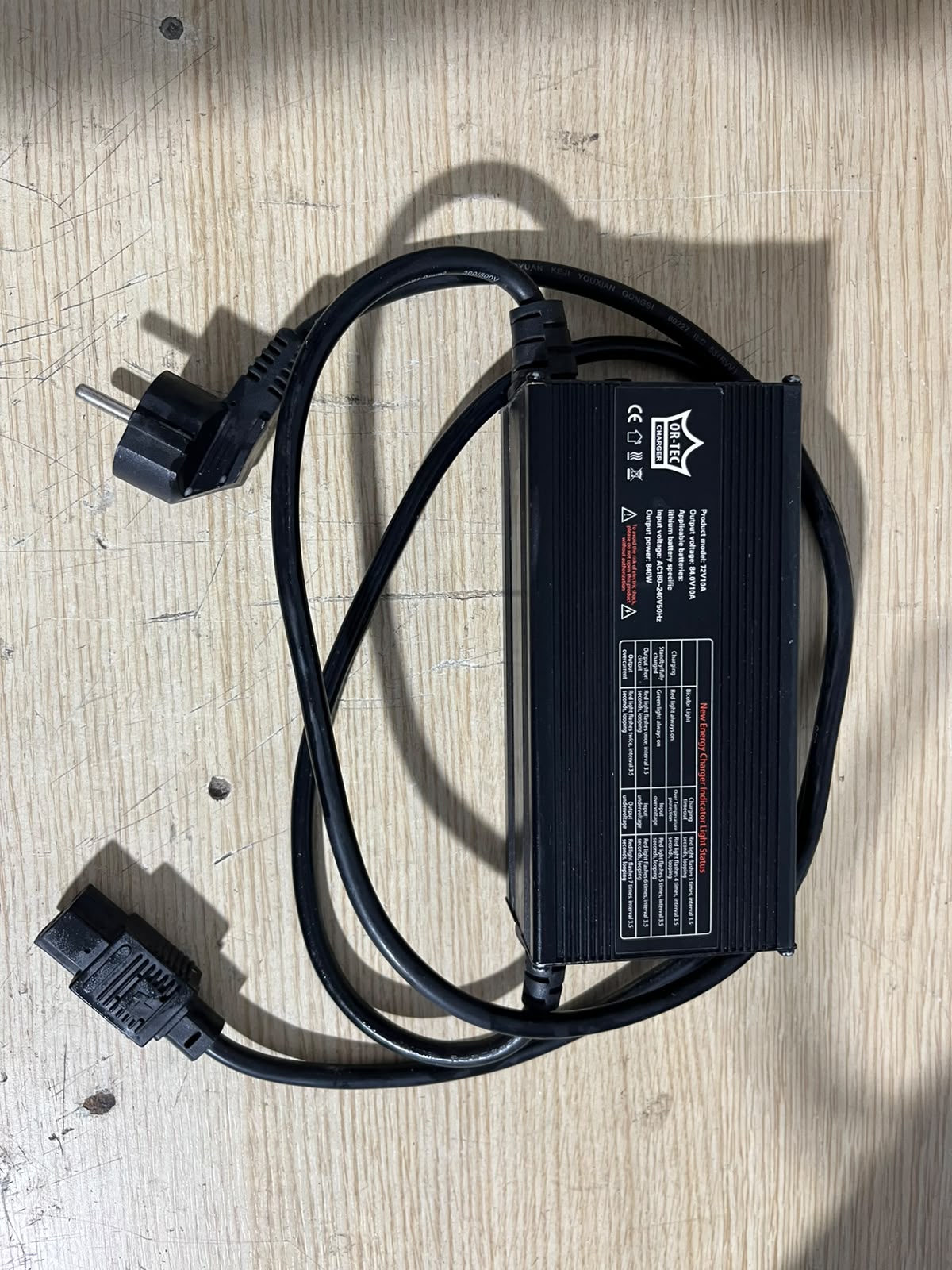 OR-TEC 84V 10A Sarj Aleti / İkinci El / Sorunsuz /Metal